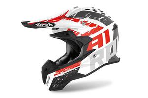 Casque cross Airoh 2020 Terminator Open Vision Hanger - Rouge Mat 55/56 - S