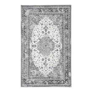 COLABA - Tapis d'Entrée 50x80cm avec Motifs Noir