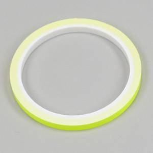 Sticker liseret de jantes Progrip jaune fluorescent avec applicateur 7 mm