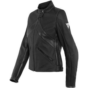 Dainese Santa Monica Veste en cuir de moto Pour dames perforées, noir, taille 42 pour Femmes