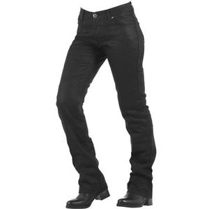 Overlap Donington Jeans de moto de dames, noir, taille 27 pour Femmes