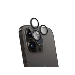 Force Glass - Protection écran Caméra - Couleur : Noir - Modèle : iPhone 15 Pro