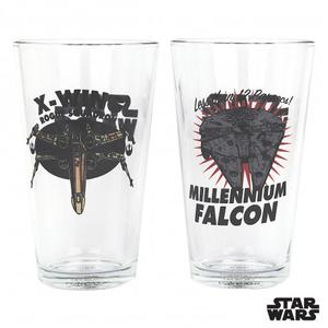 Set de Deux Verres Star Wars - Vaisseaux Spatiaux