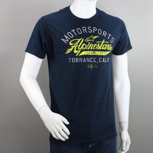 Tee-shirt Alpinestars Motor bleu