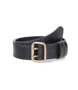 Golden Goose - Homme - 85 - Ceinture homme Cuir Double Prong - Noir