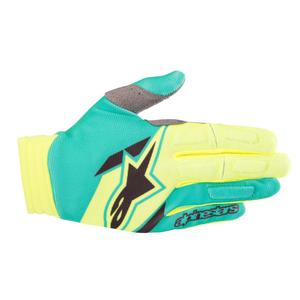 Gants cross Alpinestars Aviator jaune fluo/turquoise - 2XL