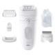 Epilateur électrique rechargeable étanche BRAUN SILK EPIL Série5 5041+ tête de rasage