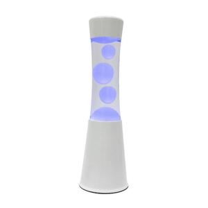TOWER-Lampe lave LED RGB Métal/Verre H30cm Blanc