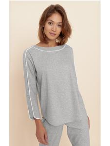 FERAUD - Pyjama manches longues en coton gris