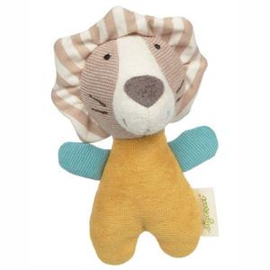 Peluche Hochet Sigikid Lion Green 14 cm - Peluche bio