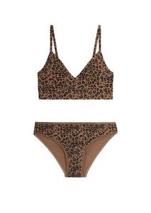 1 BRASSIERE + 1 CULOTTE - Léopard Marron