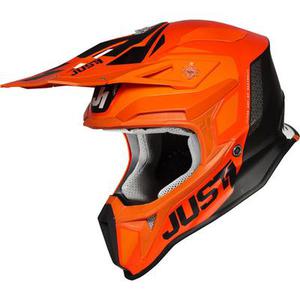 Just1 J18 Pulsar Casque Motocross, noir-orange, taille L