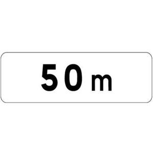 Panonceau de distance M1 - 500 X 150 mm - Classe 2
