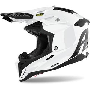 Airoh Aviator 3 Color Carbon Casque Motocross, blanc, taille XL