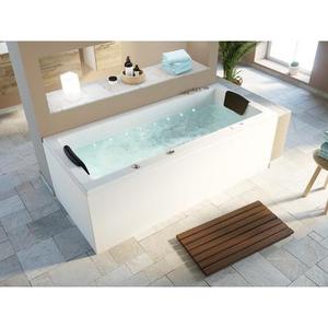 Deluxe Balnéo Omega Ultra 170x75 Made in Germany 80 buses & LED avec robinet