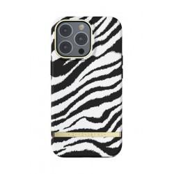 Richmond & Finch - Coque Rigide Zebra - Couleur : Noir - Modèle : iPhone 13 Pro