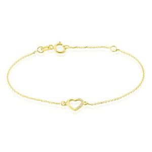 Bracelet Or Jaune Vehanouche Oxydes De Zirconium