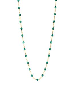 Gigi Clozeau - Femme - Collier or jaune et perles de résine 42 cm - Vert