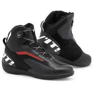 Revit Jetspeed Pro Chaussures de moto, noir-blanc-rouge, taille 44