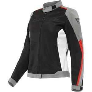 Dainese Hydraflux 2 Air D-Dry Veste textile de moto dames, noir-gris-rouge, taille 48 pour Femmes