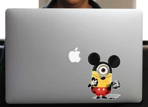 Sticker pour Macbook ou PC, MINION MICKEY H.15 cm