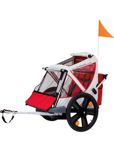 Remorque vélo Bellelli B-Taxi 2 enfants Rouge/Blanc