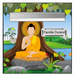 Sticker pour boîte aux lettres, Bouddha
