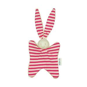 Doudou Hochet Keptin-jr Lapin Rabby Fuschia - Doudou Ecologique