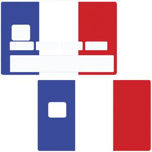 Sticker pour carte bancaire, Drapeau Français