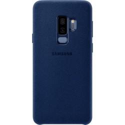 Samsung - Coque Rigide Alcantara - Couleur : Bleu - Modèle : Galaxy S9+