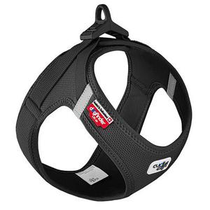 Harnais Curli Vest Clasp Air-Mesh noir pour chien - taille XS : tour de poitrail 33,9 - 38,2 cm