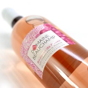 Vin rosé domaine beauchamp – bouquet de roses