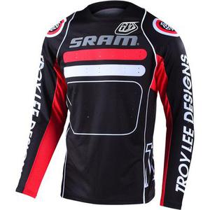 Troy Lee Designs Sprint Drop In SRAM Maillot vélo, noir-blanc-rouge, taille XL