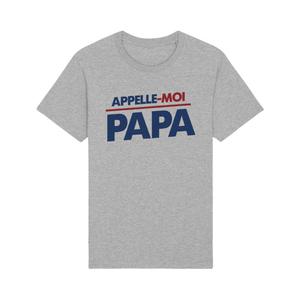 T-shirt Homme - Appelle-moi Papa - Gris Chiné - Taille XL