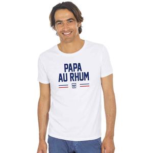 T-shirt Homme - Papa Au Rhum - Blanc - Taille S