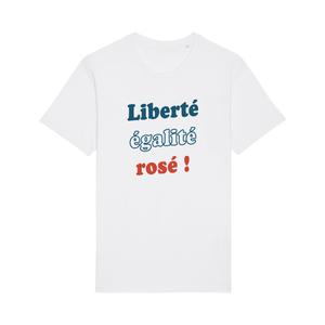 T-shirt Homme - Liberté Égalité Rosé - Blanc - Taille M