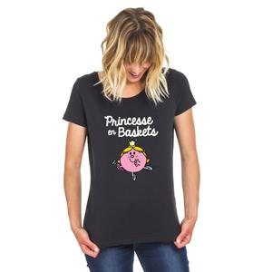 T-shirt Femme - Princesse En Basket - Noir - Taille XL
