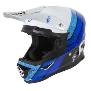 Freegun XP4 Stripes Casque de motocross, bleu, taille M