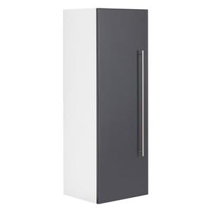 Colonne SANTINI 100cm blanc mat avec porte en anthracite satiné