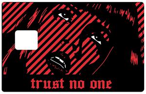 Stickers pour carte bancaire, Trust no one
