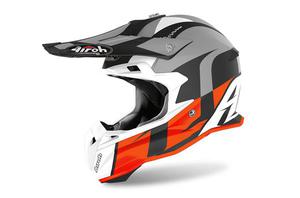 Casque cross Airoh 2020 Terminator Open Vision Shoot - Orange Mat 61/62 - XL