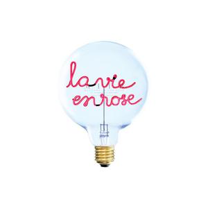 LA VIE EN ROSE-Ampoule pour lampe à poser Verre H 17.2cm