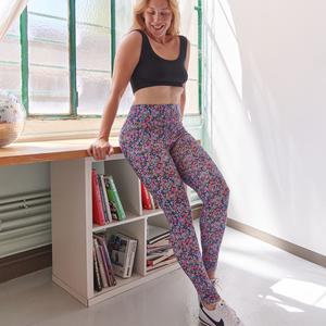 Leggings Coton BIO - Confettis Violet