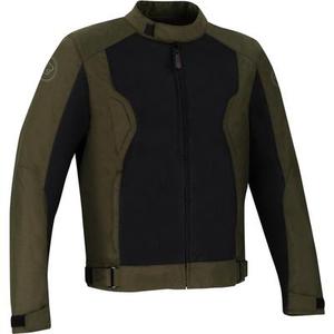 Bering Riko Veste textile de moto, vert-brun, taille L