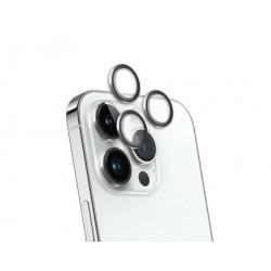 Force Glass - Protection écran Caméra - Couleur : Argent - Modèle : iPhone 15 Pro