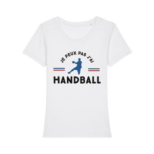 T-shirt Femme - Je Peux Pas J'ai Handball - Blanc - Taille S