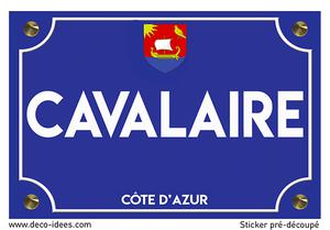 Sticker plaque de rue, CAVALAIRE