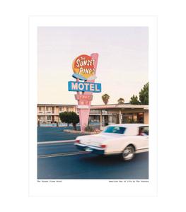 Image Republic - Affiche The Vision Awol 002 - The Sunset Pines Motel 30 x 40 cm - Blanc