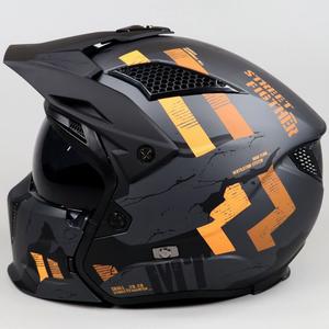 Casque modulable MT Helmets Streetfighter Skull gris mat