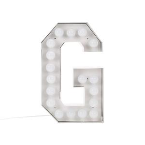 VEGAZ-Lampe à poser Lettre Géante G H60cm Blanc
